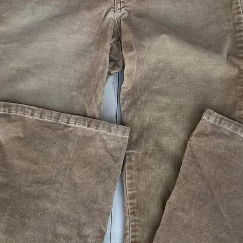 Giorgio Armani Exchange Corduroy Textured Wide Leg Flare Pants AX Trouser Y2K